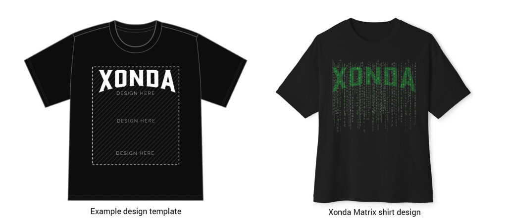 xonda shirt design example